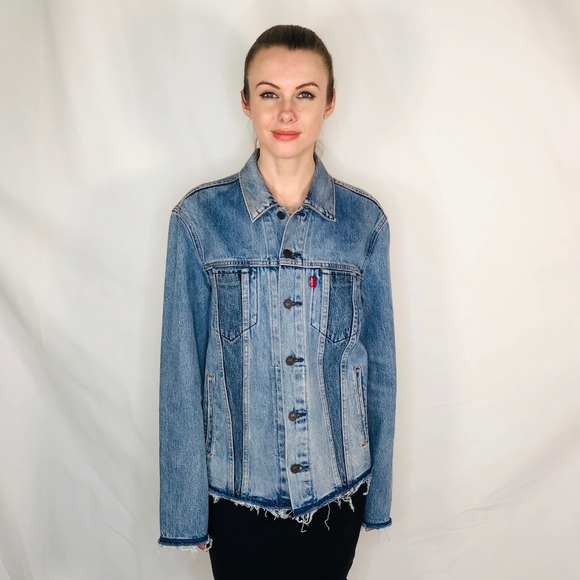 levi's altered trucker jacket mens
